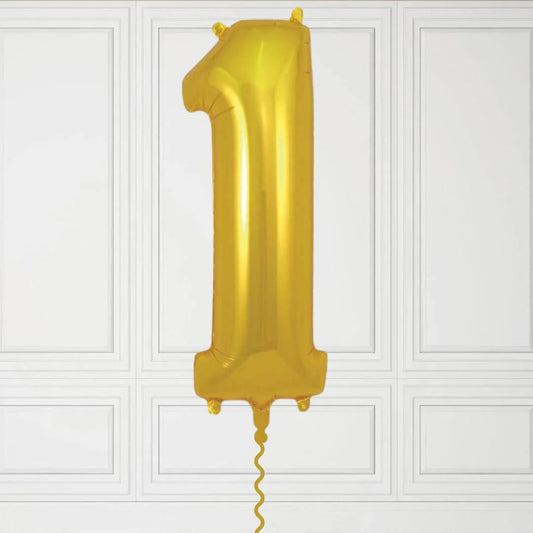 Number 1 Gold Balloon